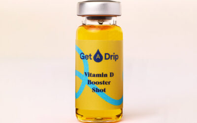 Vitamin D Booster Shot with a clear background